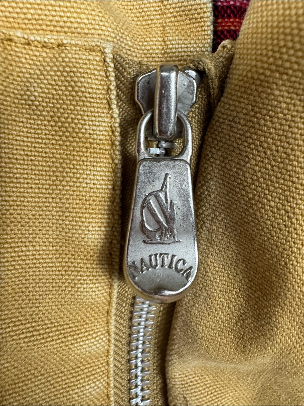 Vintage Y2K Nautica Barn Field Canvas Full Zip Wool Plaid Blanket Liner Coat E - Picture 9 of 13